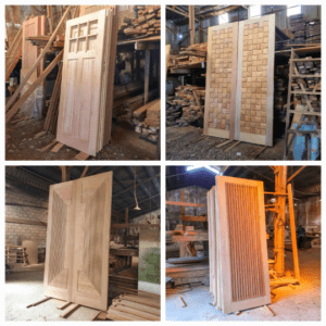 pintu kayu solid custom ukuran dan desain