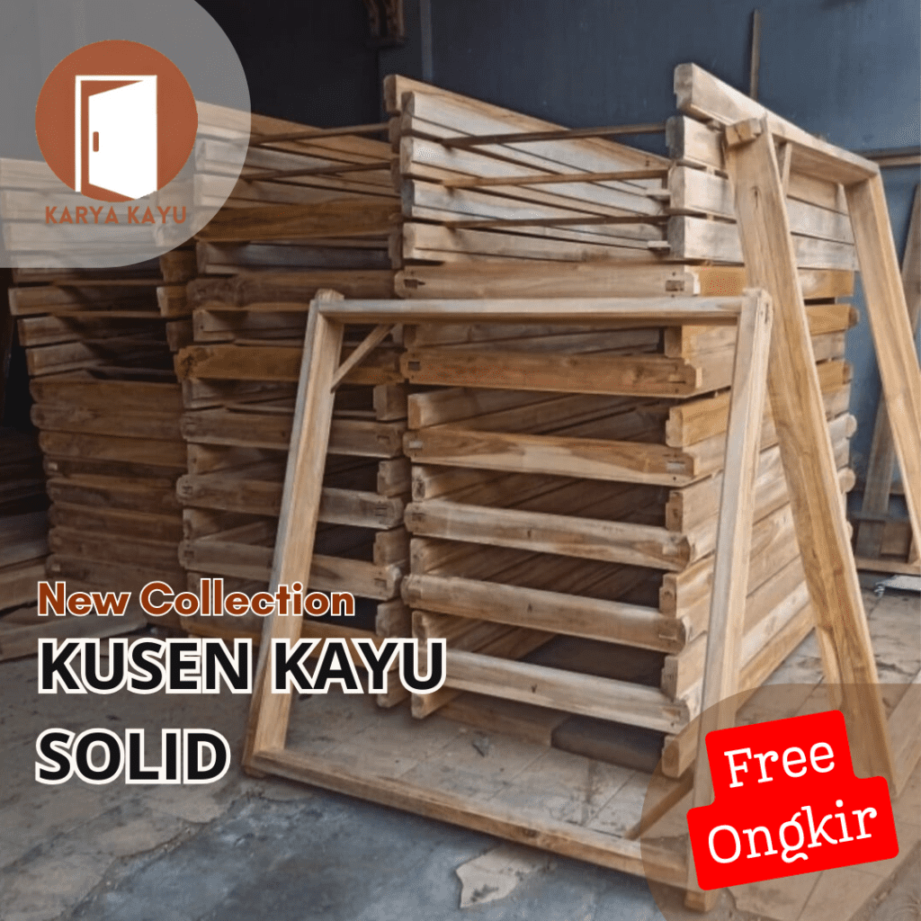 kusen pintu kayu solid