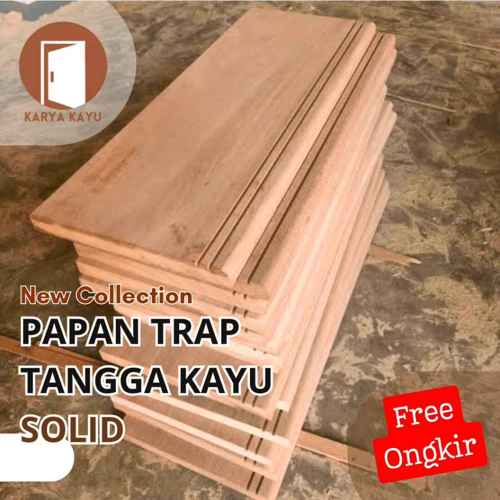 trap tangga kayu solid