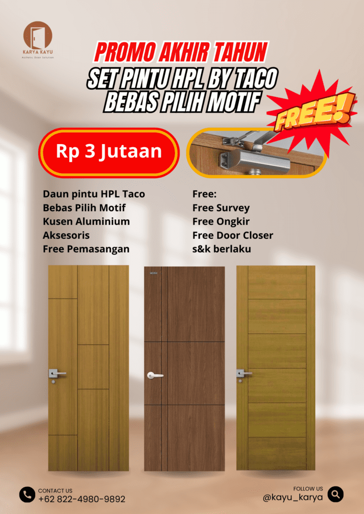 promo pintu hpl by taco free door closer