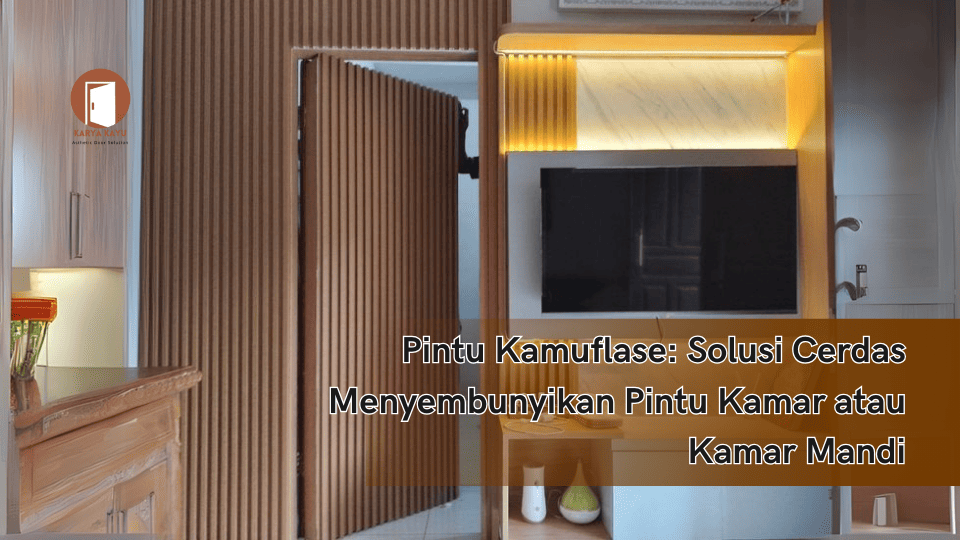 Pintu Kamuflase: Solusi Cerdas Menyembunyikan Pintu Kamar atau Kamar Mandi