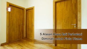 5 Alasan Kayu Jati Perhutani Diminati untuk Pintu Utama