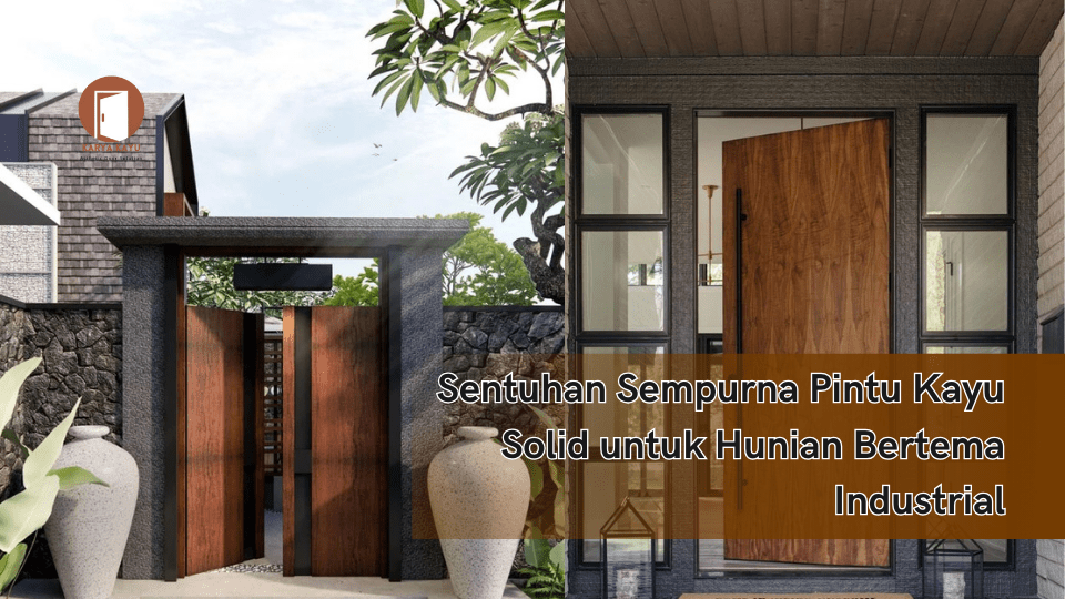 Sentuhan Sempurna Pintu Kayu Solid untuk Hunian Bertema Industrial